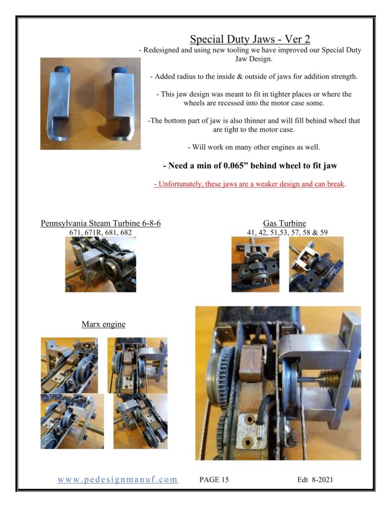 Large Gauge Wheel Puller w/ Standard & Special Duty Jaws Comb O Gauge