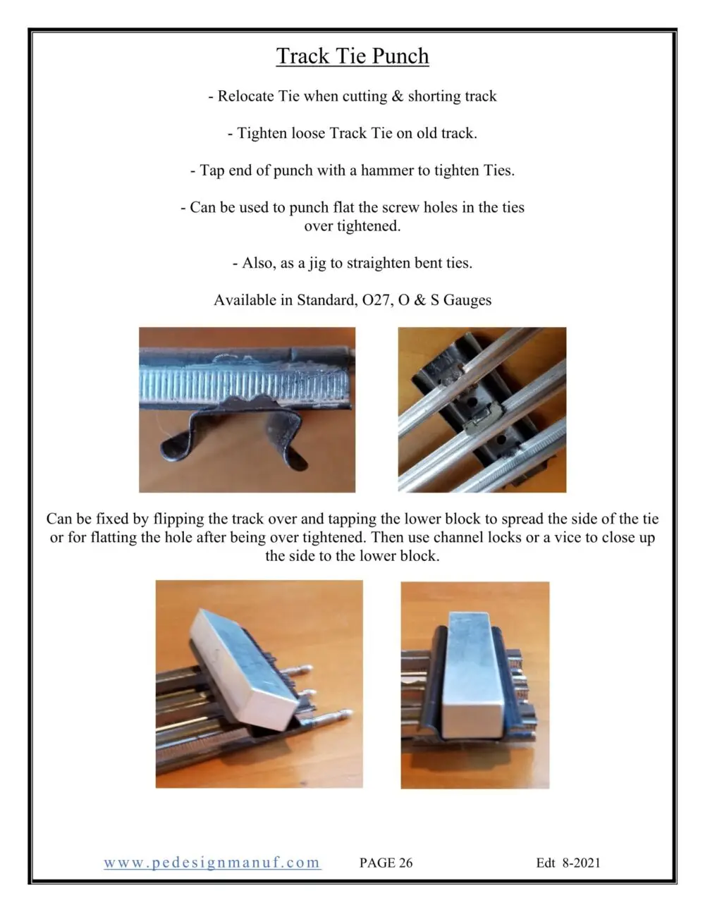 Track Tie Punch - Standard gauge - Image 6