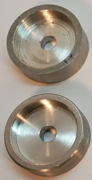 Wheel Cups for O Gauge Lionel Diesel Engines - Size 1 This is the older version, Not the CNC Milled Cups