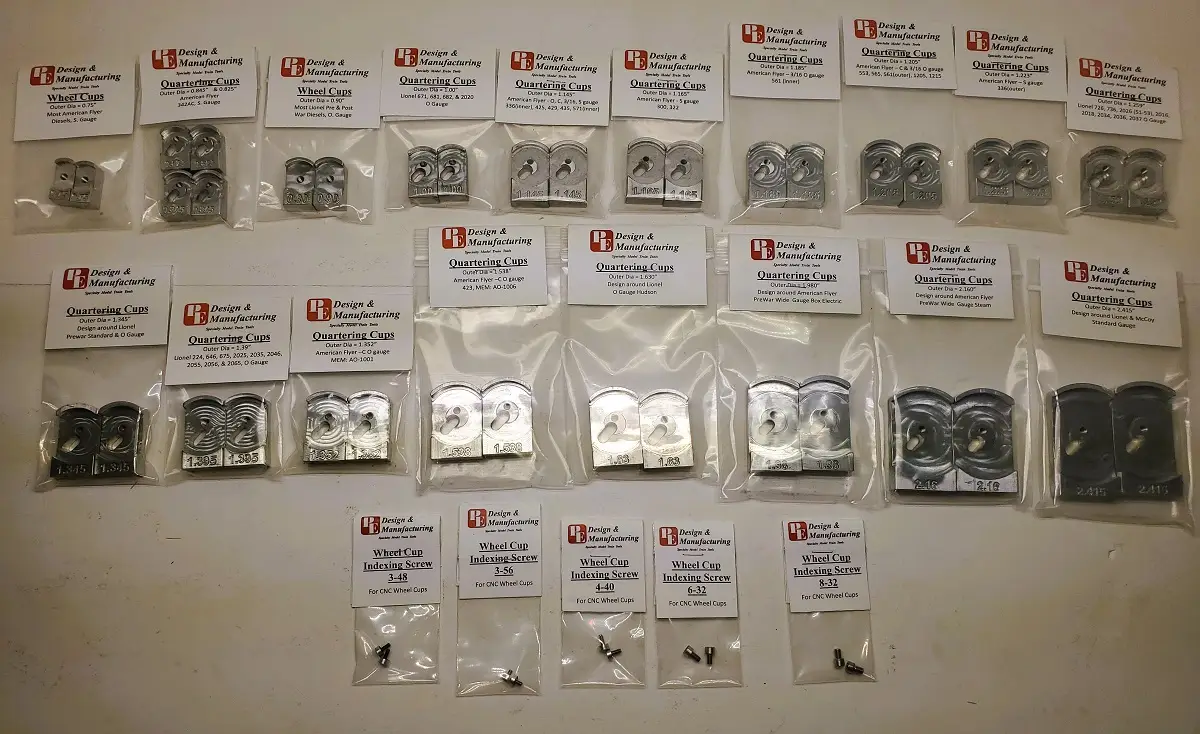 CNC Wheel Cup - Current 18 sizes Comb