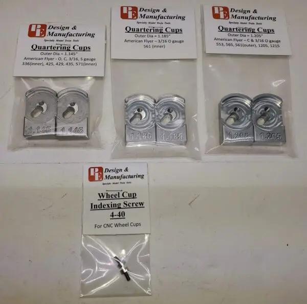 CNC Wheel Cup - American Flyer 3/16 O Gauge Comb