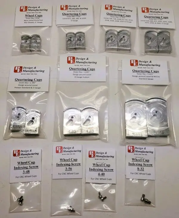 CNC Wheel Cup - Lionel STD & O Gauge (Pre & Post War) Comb